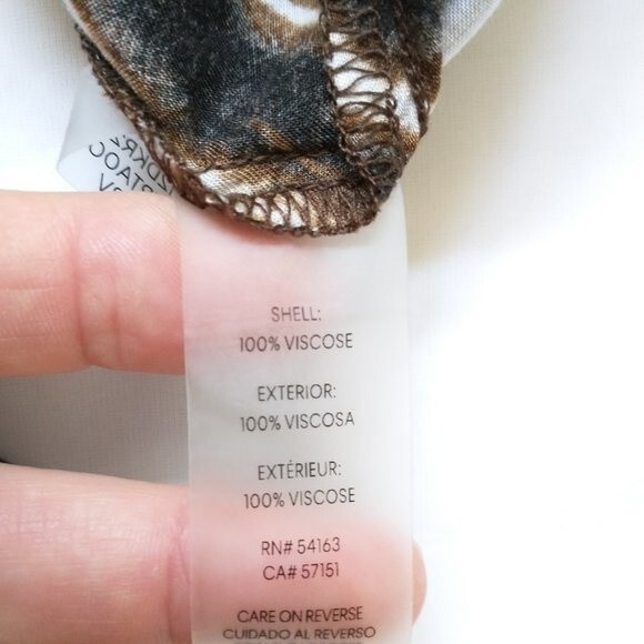 Calvin Klein Wide Leg Pants Size M High Waist Relaxed Pockets Pull On NWT - Picture 6 of 11